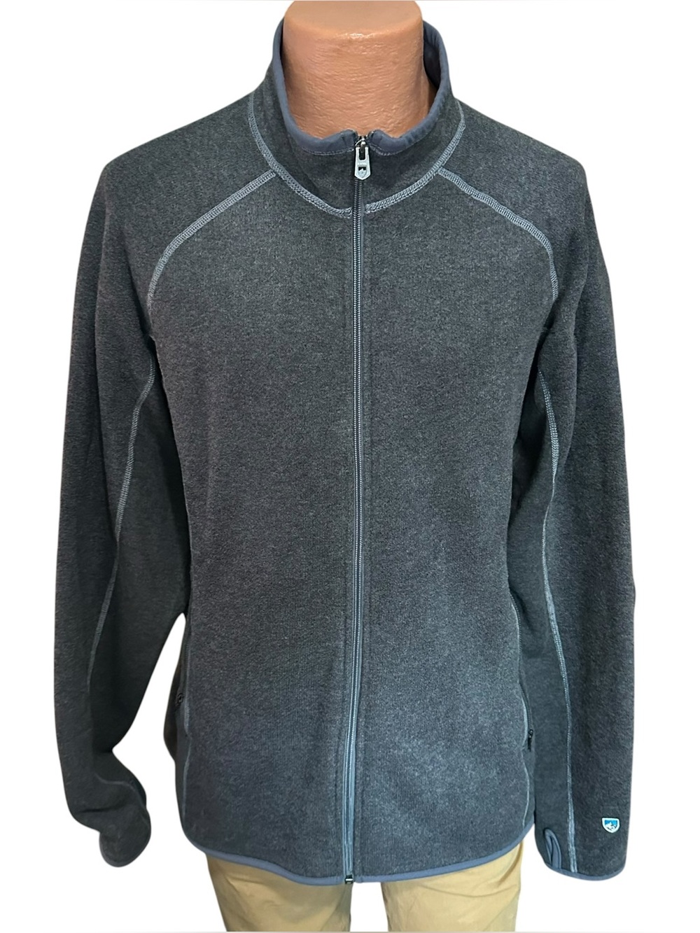 KUHL Alfpaca Kashmir’s Full Zip Fleece Jacket Grey Sz XXL